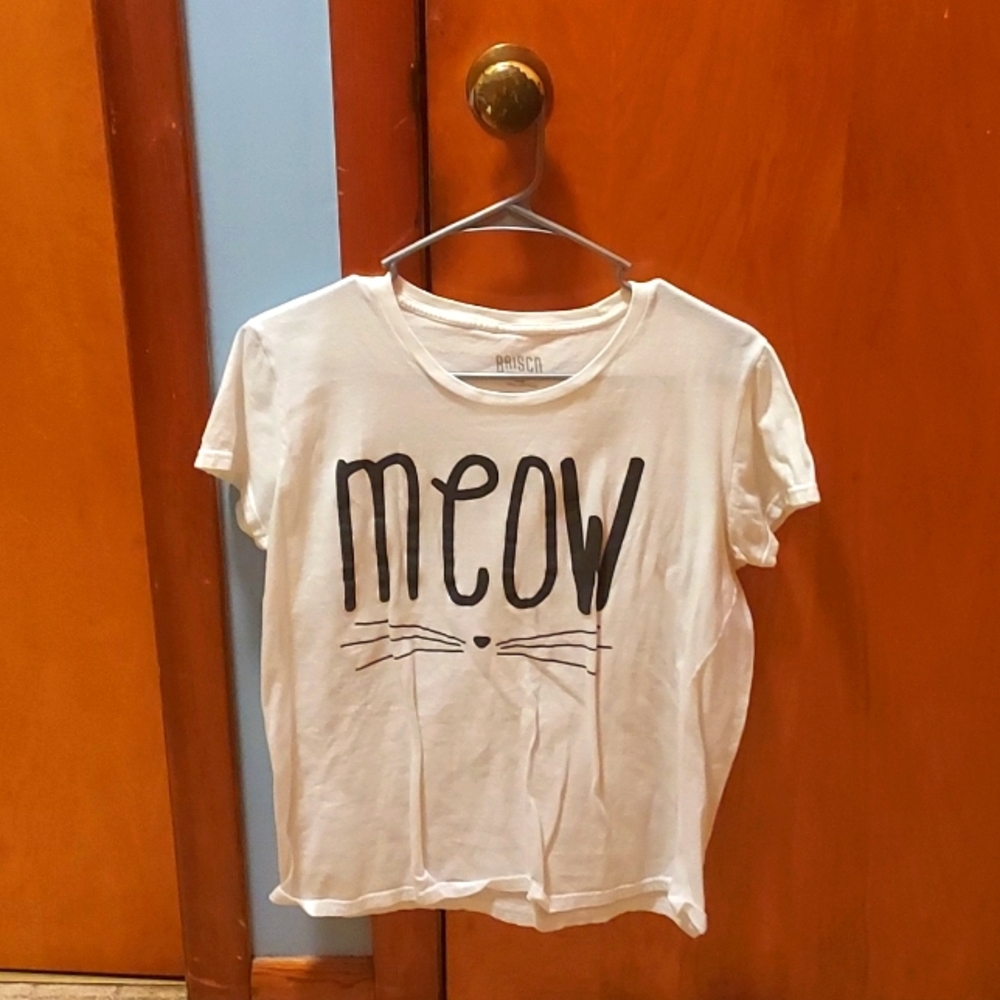 'Meow =•=' White T-Shirt
